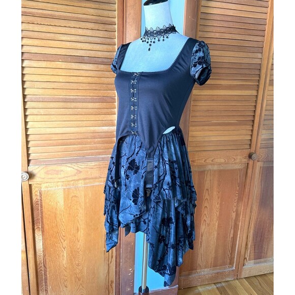 Dolls Kill Garden Goth Beautiful Disaster Garter Pixie Fairycore Dolly Dress XXL - Picture 6 of 12